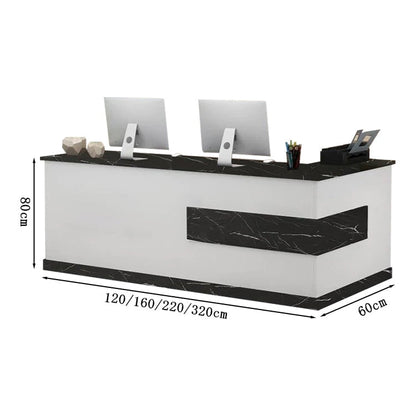 Reception counter, L-shaped counter, stylish reception desk, office reception, entrance reception, 120cm, 160cm, 180cm, 220cm, RD-A1