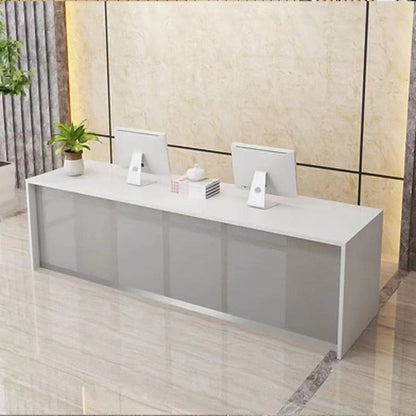 Reception counter, reception desk, cash register counter, counter, office reception, eco-friendly material, with lock, keyboard tray, RD-A34 