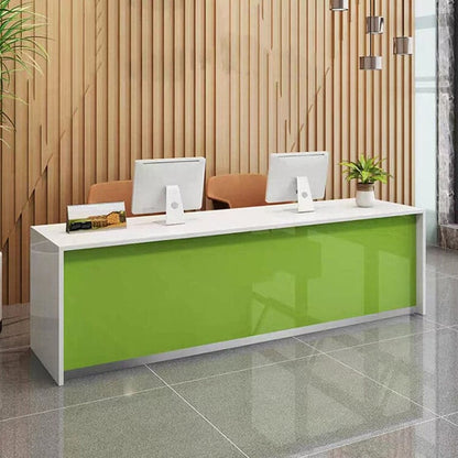 Reception counter, reception desk, cash register counter, counter, office reception, eco-friendly material, with lock, keyboard tray, RD-A34 