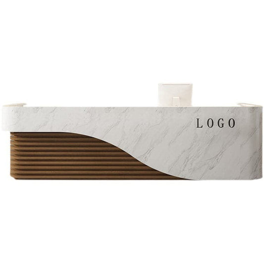 Reception counter, reception desk, entrance reception, cash register, counter, office reception, marble pattern RD-A24 