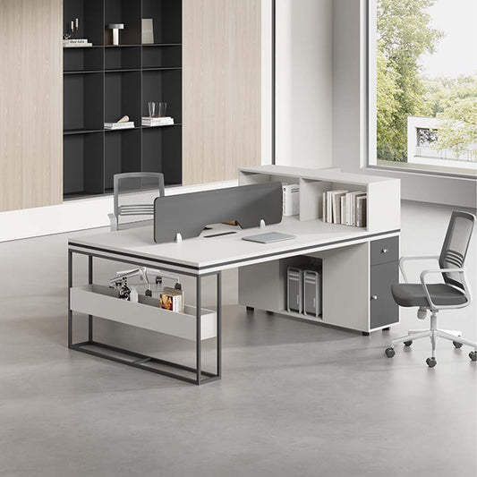 Desk Office desk Work desk Hidden wiring Main frame storage Lower leg space Top panel Combination lock Storage Eco board Simple Design Gray Customizable OD-A20