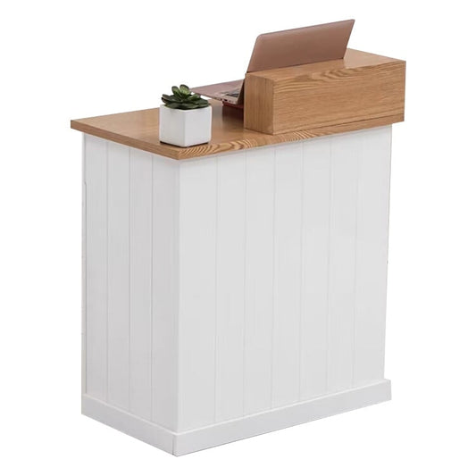 Reception counter, reception desk, cash register counter, office reception, with storage rack, with lock, keyboard slider, large capacity storage, handle, stylish RD-A41 