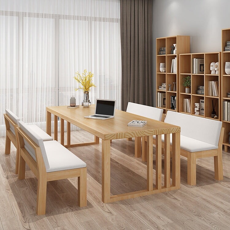 Conference room, work desk, stylish, conference table, dining table, office furniture, wood grain, wooden, solid wood, simple, natural, customizable, MT-A2