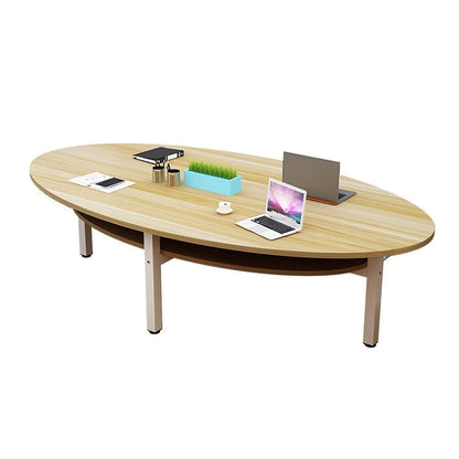 Meeting table Stylish conference table Steel frame Storage space Simple design Natural Customizable MT-A23 