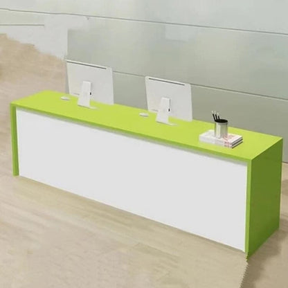 Reception counter, reception desk, cash register counter, counter, office reception, eco-friendly material, with lock, keyboard tray, RD-A34 