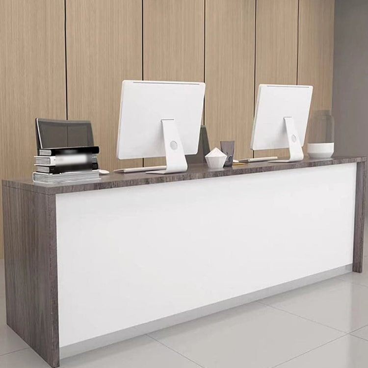 Reception counter, reception desk, cash register counter, counter, office reception, eco-friendly material, with lock, keyboard tray, RD-A34 
