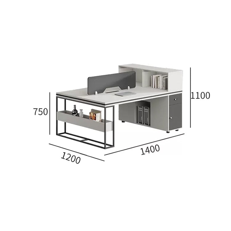 Desk Office desk Work desk Hidden wiring Main frame storage Lower leg space Top panel Combination lock Storage Eco board Simple Design Gray Customizable OD-A20