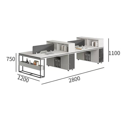 Desk Office desk Work desk Hidden wiring Main frame storage Lower leg space Top panel Combination lock Storage Eco board Simple Design Gray Customizable OD-A20