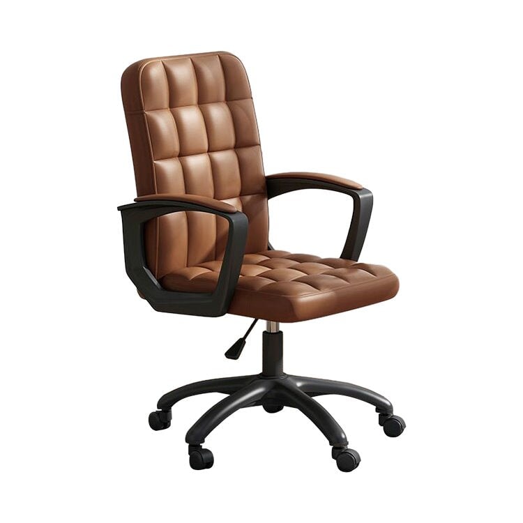 Chair Office chair Work chair Office chair Work chair Chair Swivel chair Leather upholstery Armrests High density urethane foam Seat base Gas cylinder Nylon Simple Modern OC-A29