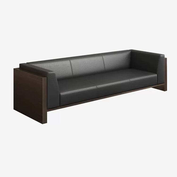 Luxurious business sofa, sofa set, center table, leather upholstery, nappa leather, melamine veneer, urethane foam, wood grain OS-A4 