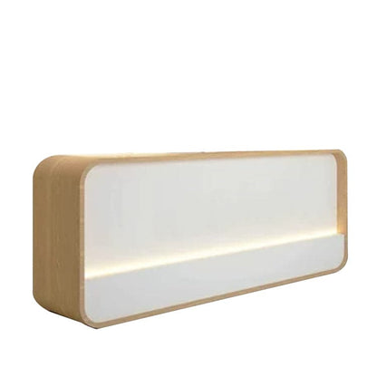 Reception counter, reception desk, entrance reception, cashier counter, counter, office reception, LED, eco-friendly material, large capacity storage, PC storage, stylish, simple, RD-A26 