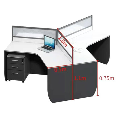 Office desk, work desk, work desk, panel legs, top panel, eco-friendly board, wiring hole, file wagon, casters, OD-A17 