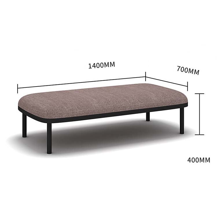 Reception sofa Office sofa Panel sofa Fabric upholstery Panel included Steel legs High density urethane foam Simple modern Blue Customizable OS-A9