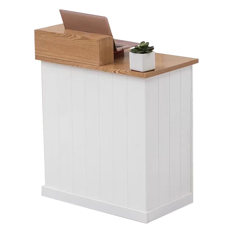 Reception counter, reception desk, cash register counter, office reception, with storage rack, with lock, keyboard slider, large capacity storage, handle, stylish RD-A41 