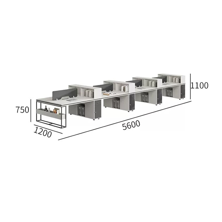 Desk Office desk Work desk Hidden wiring Main frame storage Lower leg space Top panel Combination lock Storage Eco board Simple Design Gray Customizable OD-A20