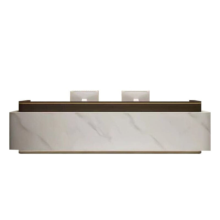 Reception desk, reception desk, reception counter, high counter, office reception, with LED, PC storage, RD-A37 