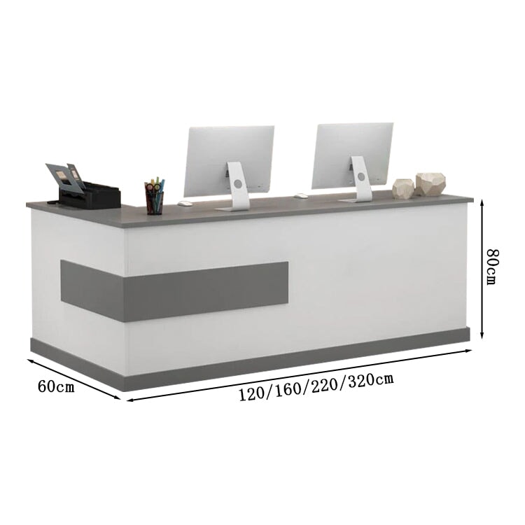 Reception counter, L-shaped counter, stylish reception desk, office reception, entrance reception, 120cm, 160cm, 180cm, 220cm, RD-A1