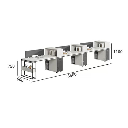 Desk Office desk Work desk Hidden wiring Main frame storage Lower leg space Top panel Combination lock Storage Eco board Simple Design Gray Customizable OD-A20