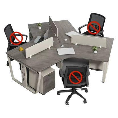 Desk, office desk, work desk, work desk, large capacity storage, with wiring holes, with top panel, V-shaped corners, with lock, with ventilation holes, combination lock OD-A19