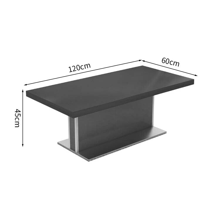 Reception sofa, living room sofa, leather sofa, reception set, wood grain, PVC leather fabric, high density urethane foam, natural wood frame, wide top, stainless steel, simple modern, black, brown, OS-A1