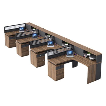 Office desk, office desk, work desk, with top panel, with wiring hole, with lock, with side cabinet OD-A15