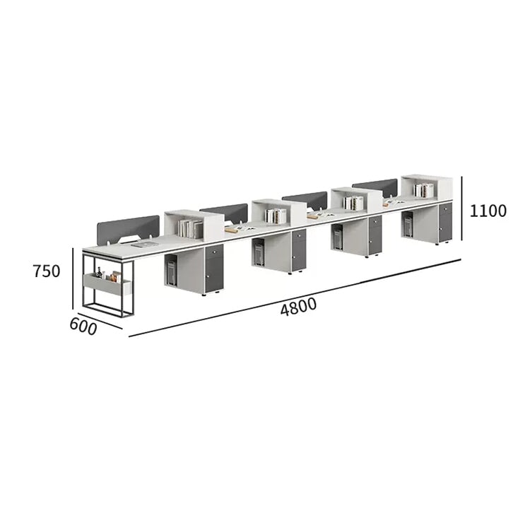 Desk Office desk Work desk Hidden wiring Main frame storage Lower leg space Top panel Combination lock Storage Eco board Simple Design Gray Customizable OD-A20