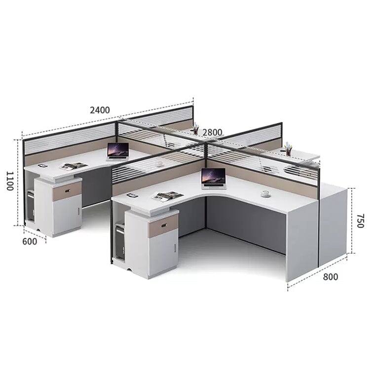 Office desk, office furniture, office desk, work desk, study desk, built-in, heat dissipation, combination lock, large storage capacity, modern, OD-A10