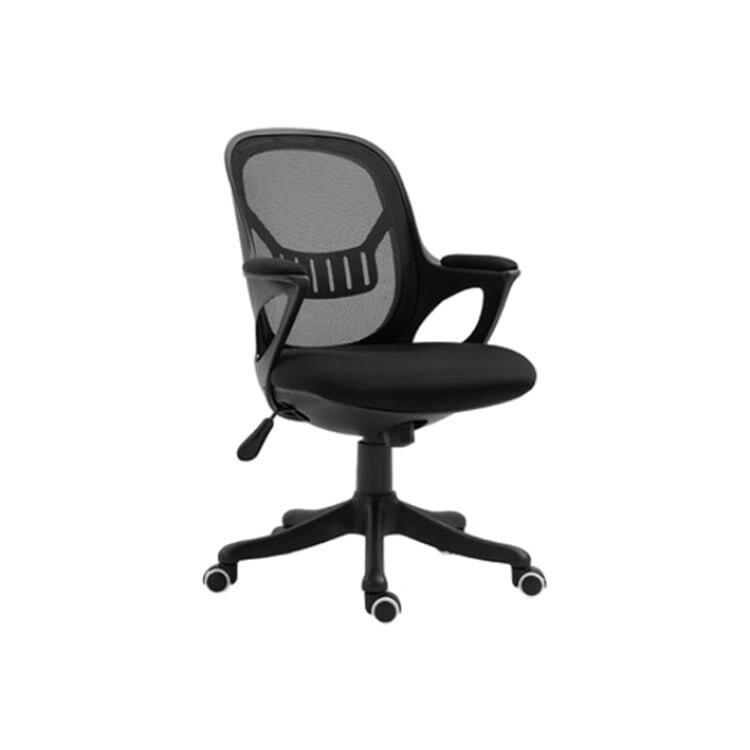 Office chair, rocking function, height adjustment and rotation, liver support, high density urethane foam, mesh, polyurethane casters, five-legged base, OC-A10