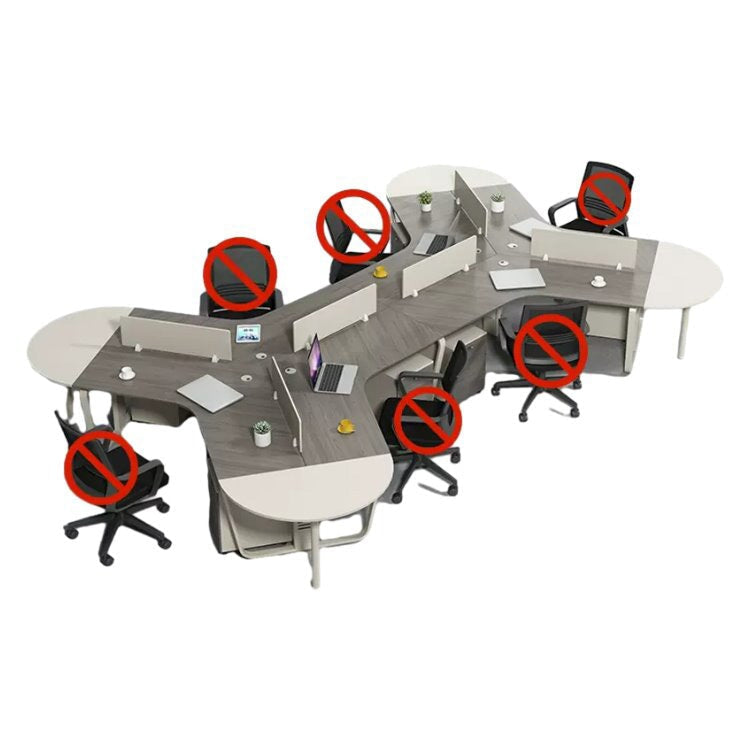 Desk, office desk, work desk, work desk, large capacity storage, with wiring holes, with top panel, V-shaped corners, with lock, with ventilation holes, combination lock OD-A19