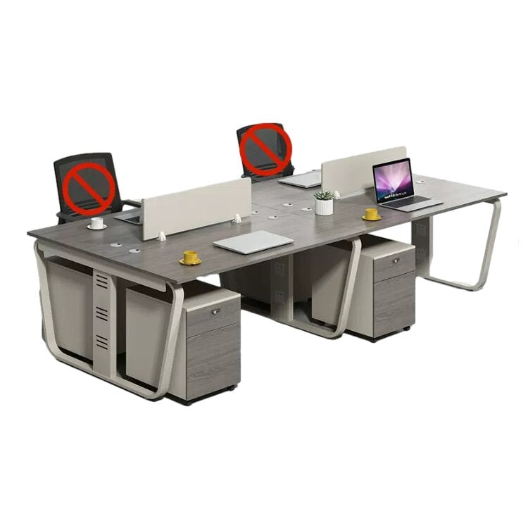 Desk, office desk, work desk, work desk, large capacity storage, with wiring holes, with top panel, V-shaped corners, with lock, with ventilation holes, combination lock OD-A19