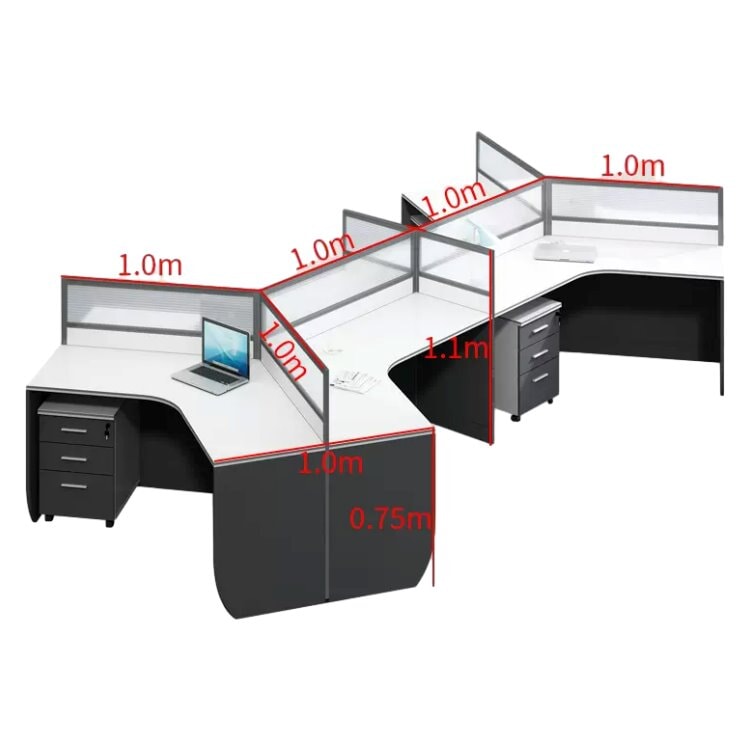 Office desk, work desk, work desk, panel legs, top panel, eco-friendly board, wiring hole, file wagon, casters, OD-A17 