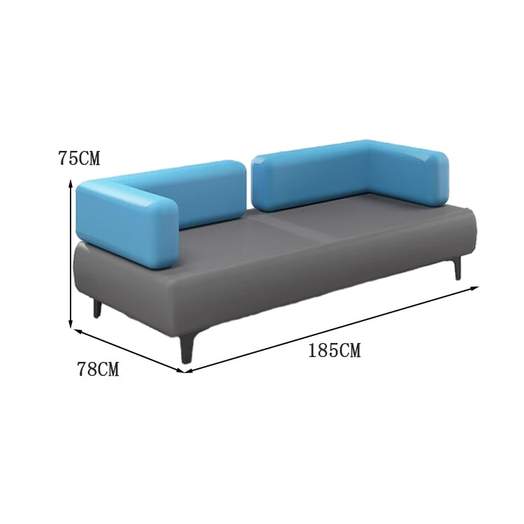 Sofa table set reception reception set nappa leather carbon steel legs height fit safe odorless firm flexible simple minimalism orange gray OS-A5 