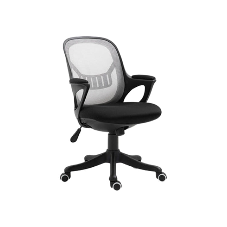 Office chair, rocking function, height adjustment and rotation, liver support, high density urethane foam, mesh, polyurethane casters, five-legged base, OC-A10