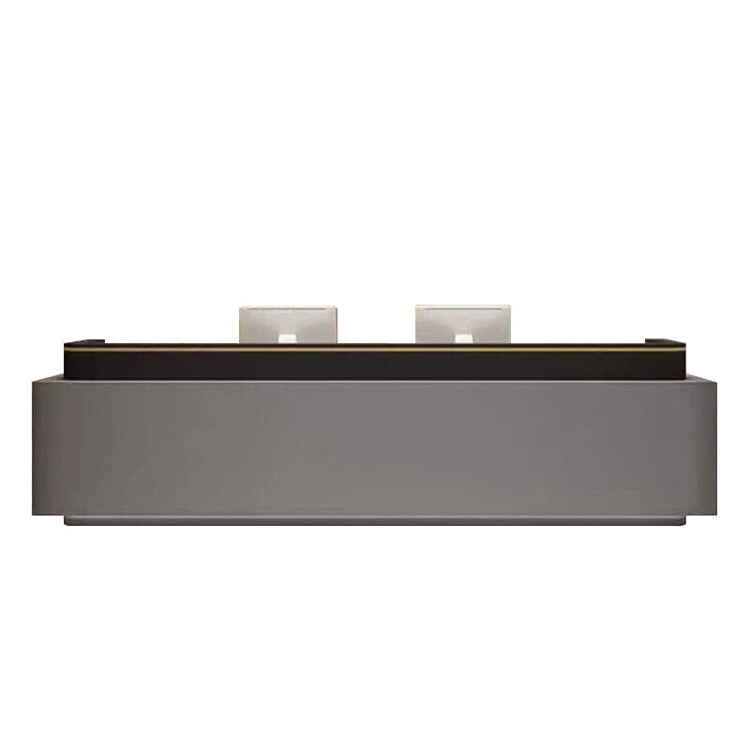 Reception desk, reception desk, reception counter, high counter, office reception, with LED, PC storage, RD-A37 