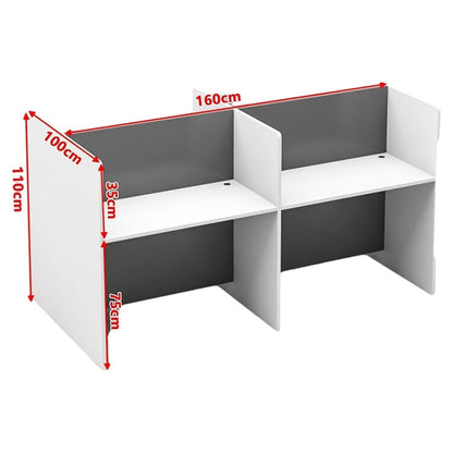 Office desk Office desk Desk space Rounded corners Leg space Eco board Particle board With top panel OD-A9 