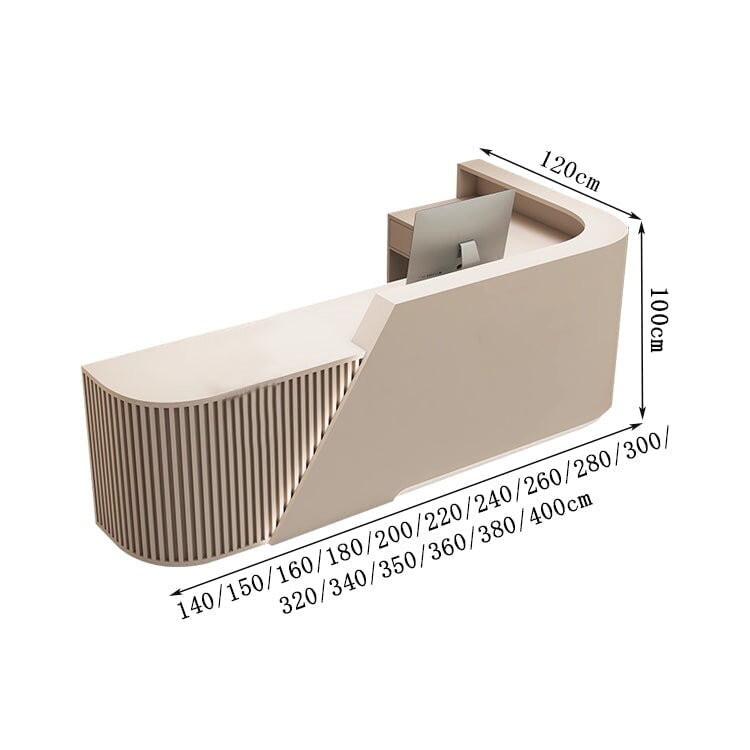 受付カウンター　受付　カウンター　受付台　レジ台　応接　丸み　広い天板　引き出し　Ｌ字型　ハイカウンター　穏やか　機能的　グレー　ホワイト　ブラック　カスタマイズ可能　RD-A8