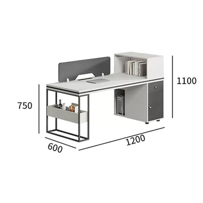 Desk Office desk Work desk Hidden wiring Main frame storage Lower leg space Top panel Combination lock Storage Eco board Simple Design Gray Customizable OD-A20