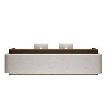 Reception desk, reception desk, reception counter, high counter, office reception, with LED, PC storage, RD-A37 