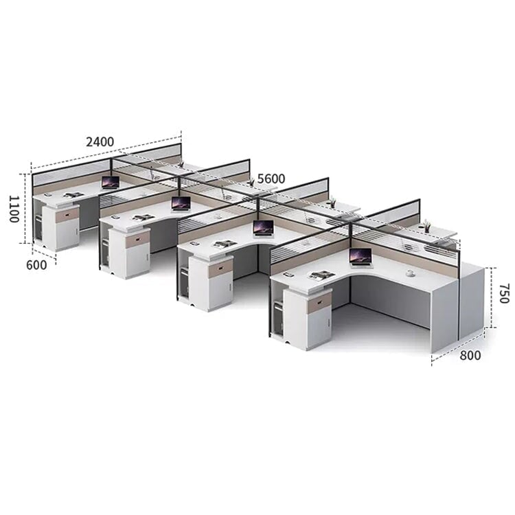 Office desk, office furniture, office desk, work desk, study desk, built-in, heat dissipation, combination lock, large storage capacity, modern, OD-A10