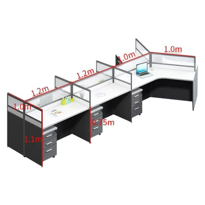 Office desk, work desk, work desk, panel legs, top panel, eco-friendly board, wiring hole, file wagon, casters, OD-A17 