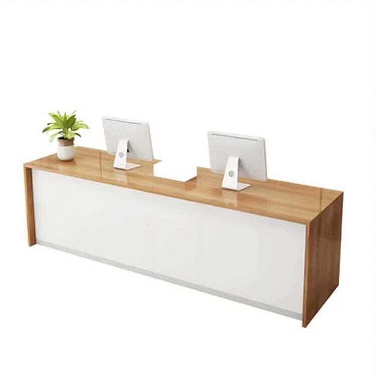 Reception counter, reception desk, cash register counter, counter, office reception, eco-friendly material, with lock, keyboard tray, RD-A34 