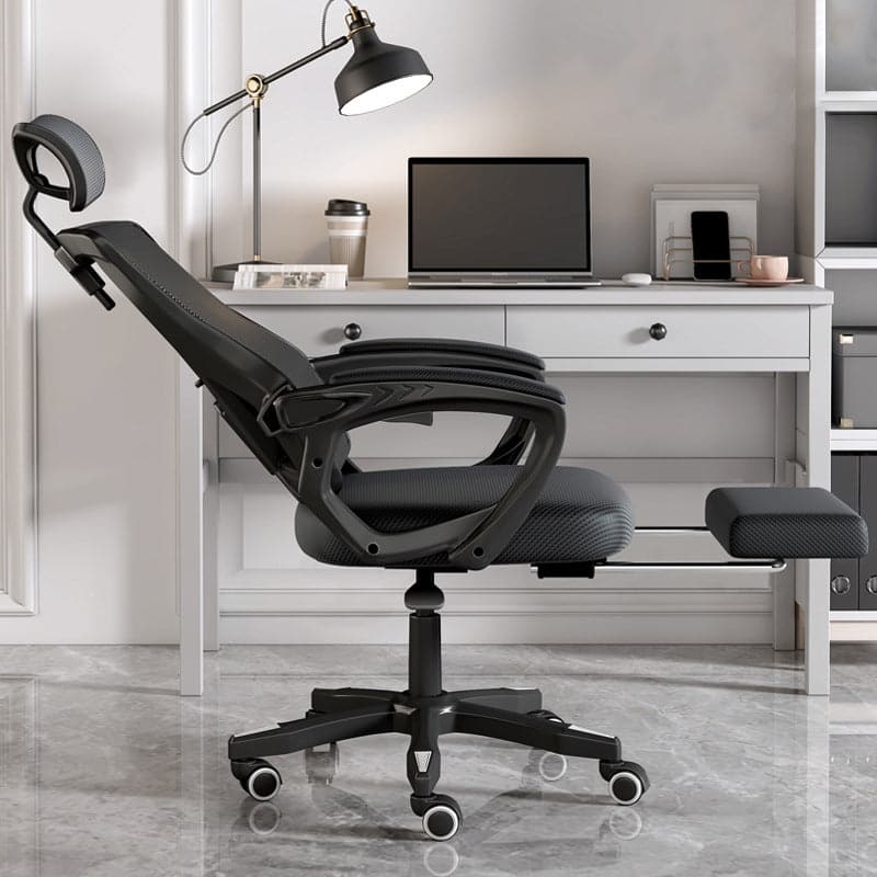 Chair Office chair Work chair Office chair Work chair Swivel chair Computer chair Mesh upholstery Rocking function Footrest Latex Urethane foam Ergonomic OC-A35