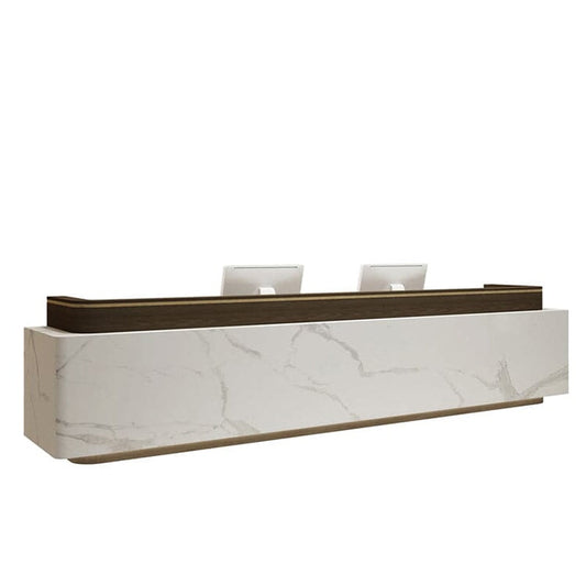 Reception desk, reception desk, reception counter, high counter, office reception, with LED, PC storage, RD-A37 