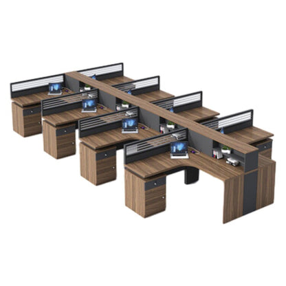 Office desk, office desk, work desk, with top panel, with wiring hole, with lock, with side cabinet OD-A15