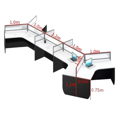 Office desk, work desk, work desk, panel legs, top panel, eco-friendly board, wiring hole, file wagon, casters, OD-A17 