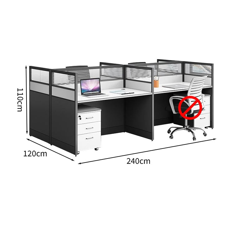 Office desk, desk, free combination desk, with cabinet, with chair, office desk OD-A33 