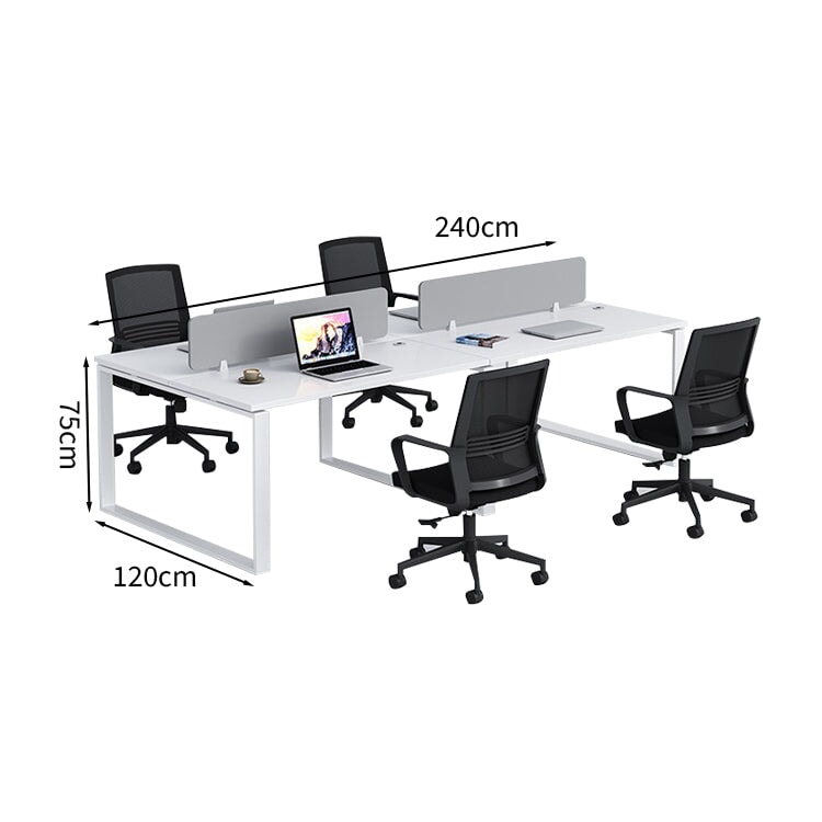 Free address desk, storage, meeting table, with wiring box, work table, office desk, conference room, workbench, desk and chair set, customizable BGZ-M-021 