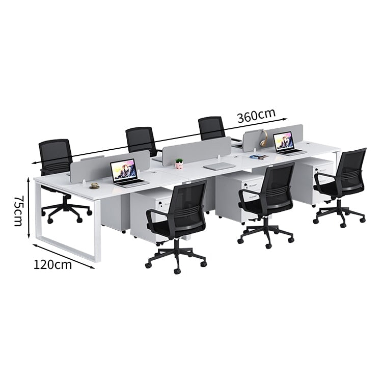 Free address desk, storage, meeting table, with wiring box, work table, office desk, conference room, workbench, desk and chair set, customizable BGZ-M-021 