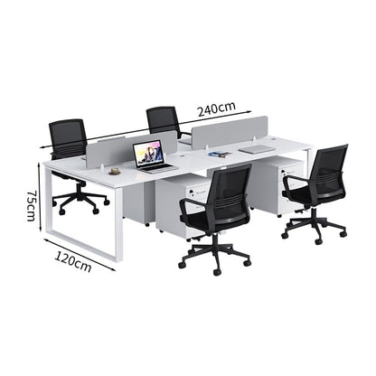 Free address desk, storage, meeting table, with wiring box, work table, office desk, conference room, workbench, desk and chair set, customizable BGZ-M-021 