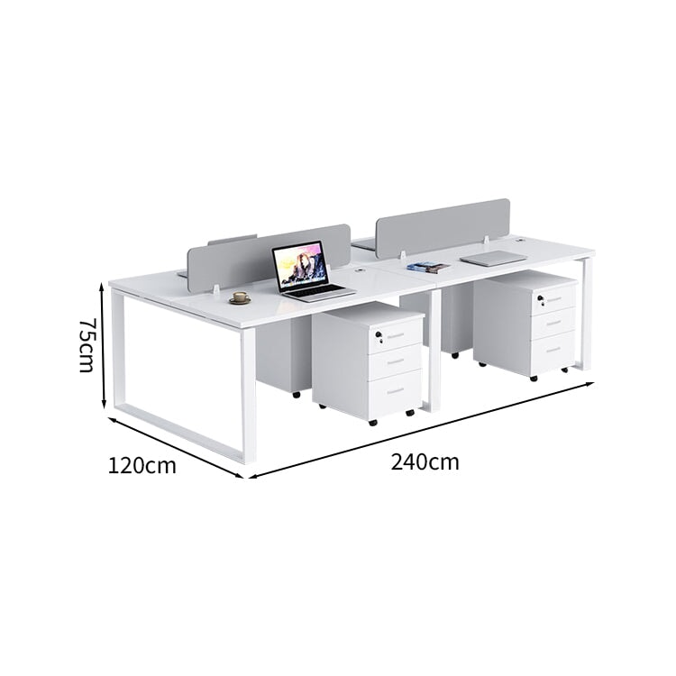 Free address desk, storage, meeting table, with wiring box, work table, office desk, conference room, workbench, desk and chair set, customizable BGZ-M-021 